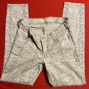 Old Navy Gray Patterned Jeans